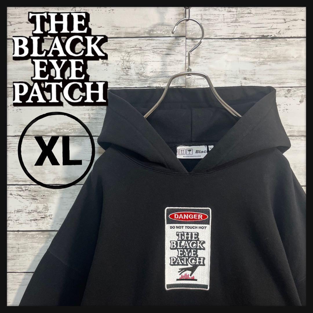 【美品】ブラックアイパッチ DANGER パーカー XL