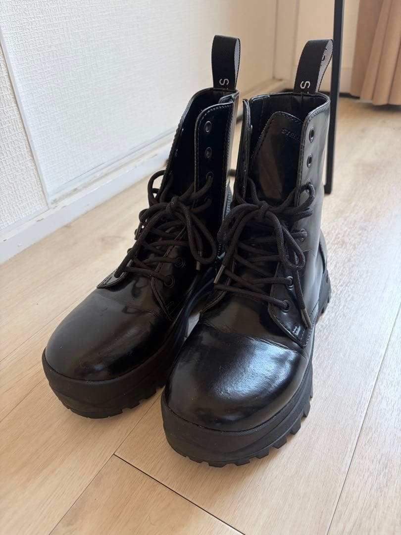 美品　スタイルアップ　ステラマッカートニー ブーツ　厚底　Vibram 24