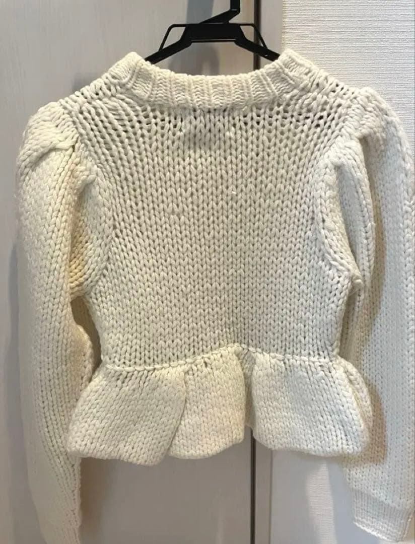 トップス CLANE PEPLUM HAND KNIT TOPS 1