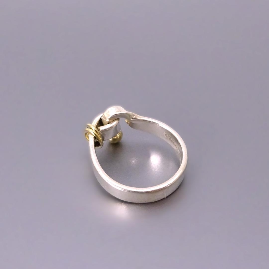 本物 美品 ■ティファニー■ 指輪 リング フック＆アイリング K18 925