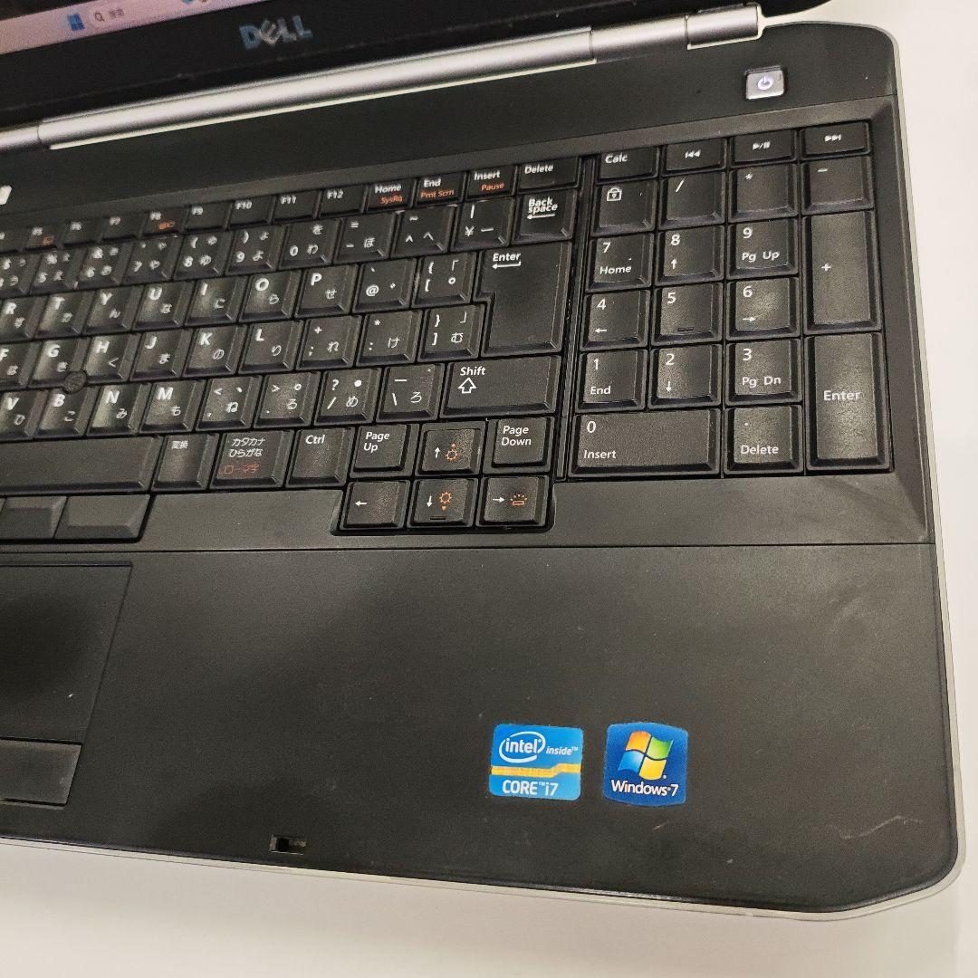 166Dell ノートPC 15.6インチi7-2620M HDMI Wi-Fi