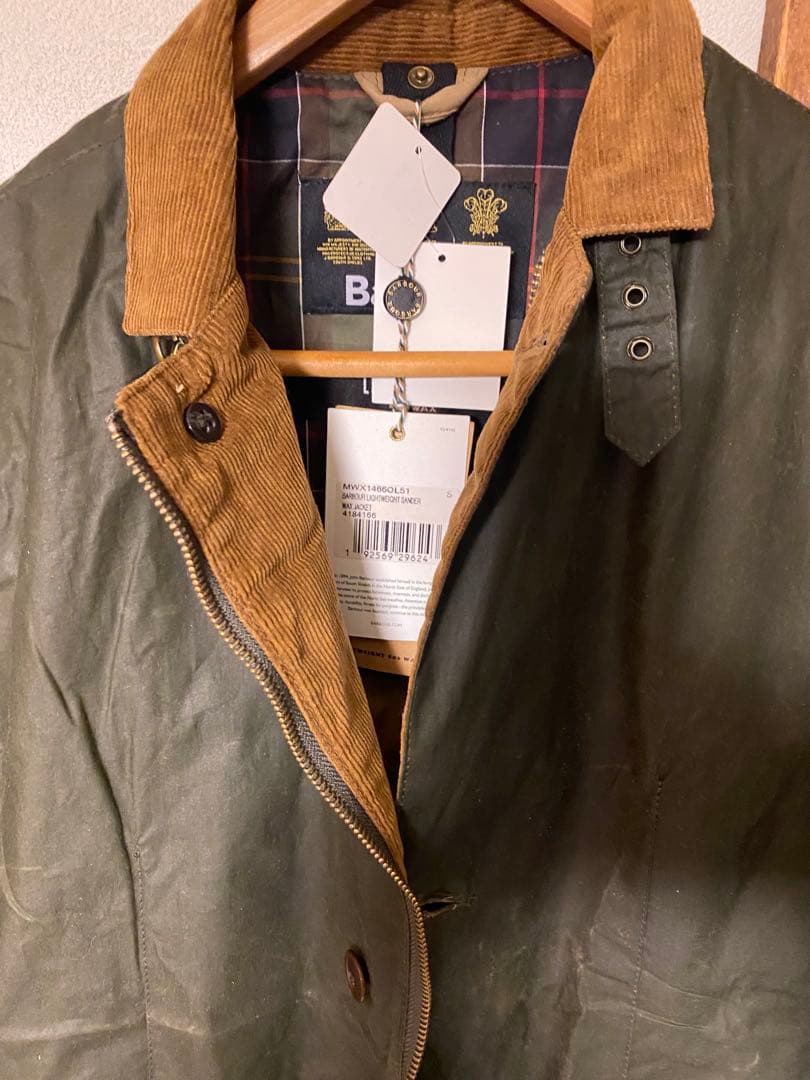 Barbour 4OZ 軽量オリーブグリーンジャケット