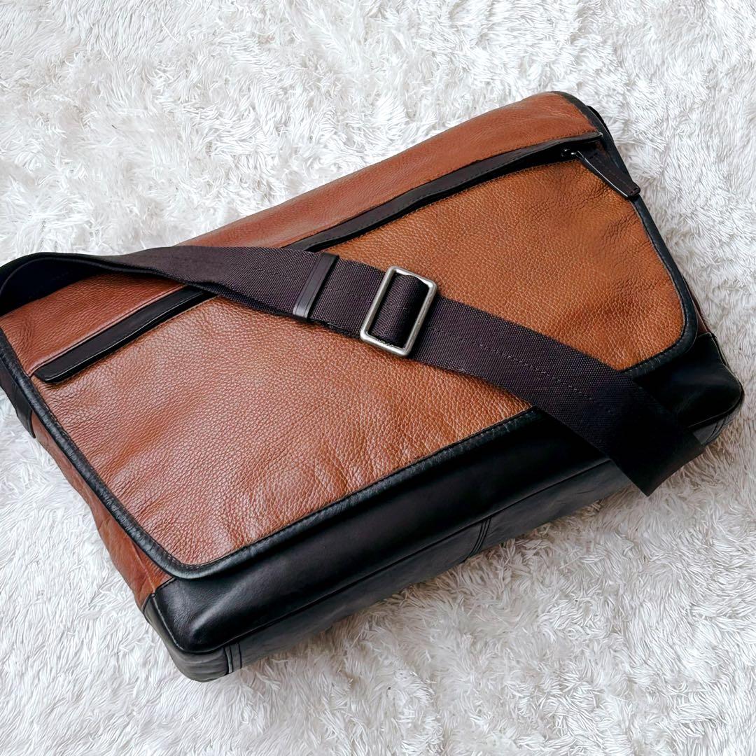 希少✨COACH コーチ ショルダーバッグ レザー ブラウン 70924 A4