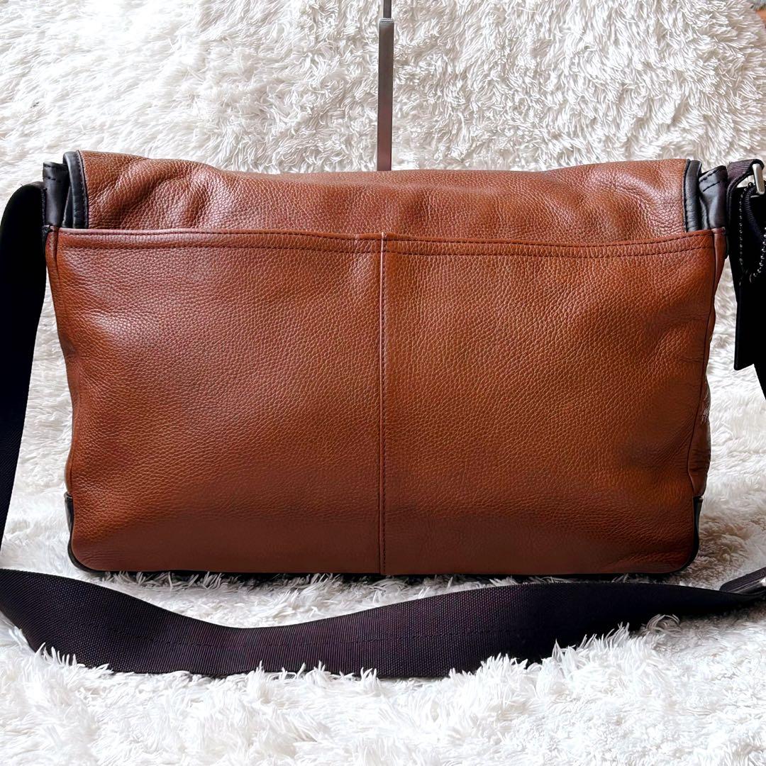 希少✨COACH コーチ ショルダーバッグ レザー ブラウン 70924 A4