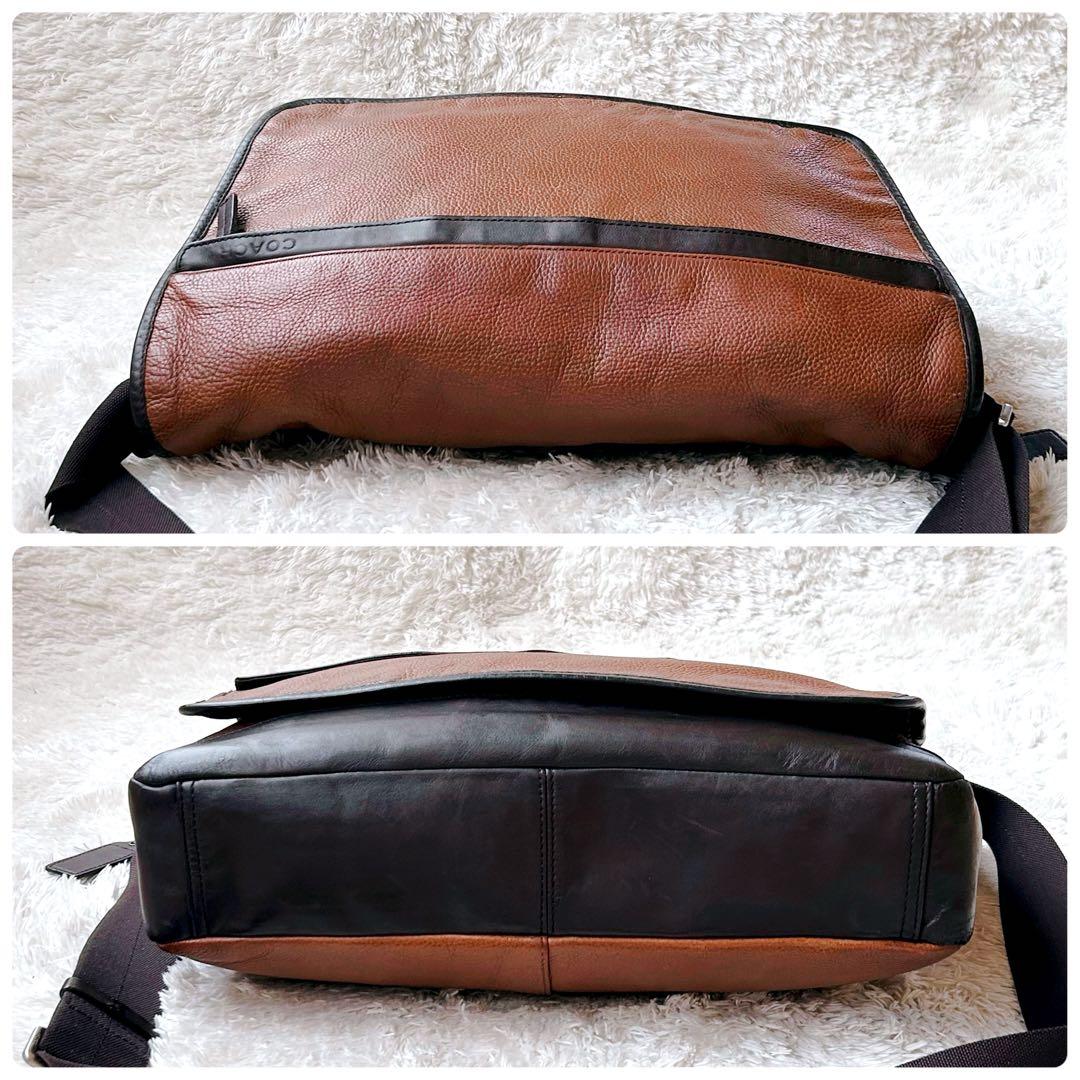 希少✨COACH コーチ ショルダーバッグ レザー ブラウン 70924 A4