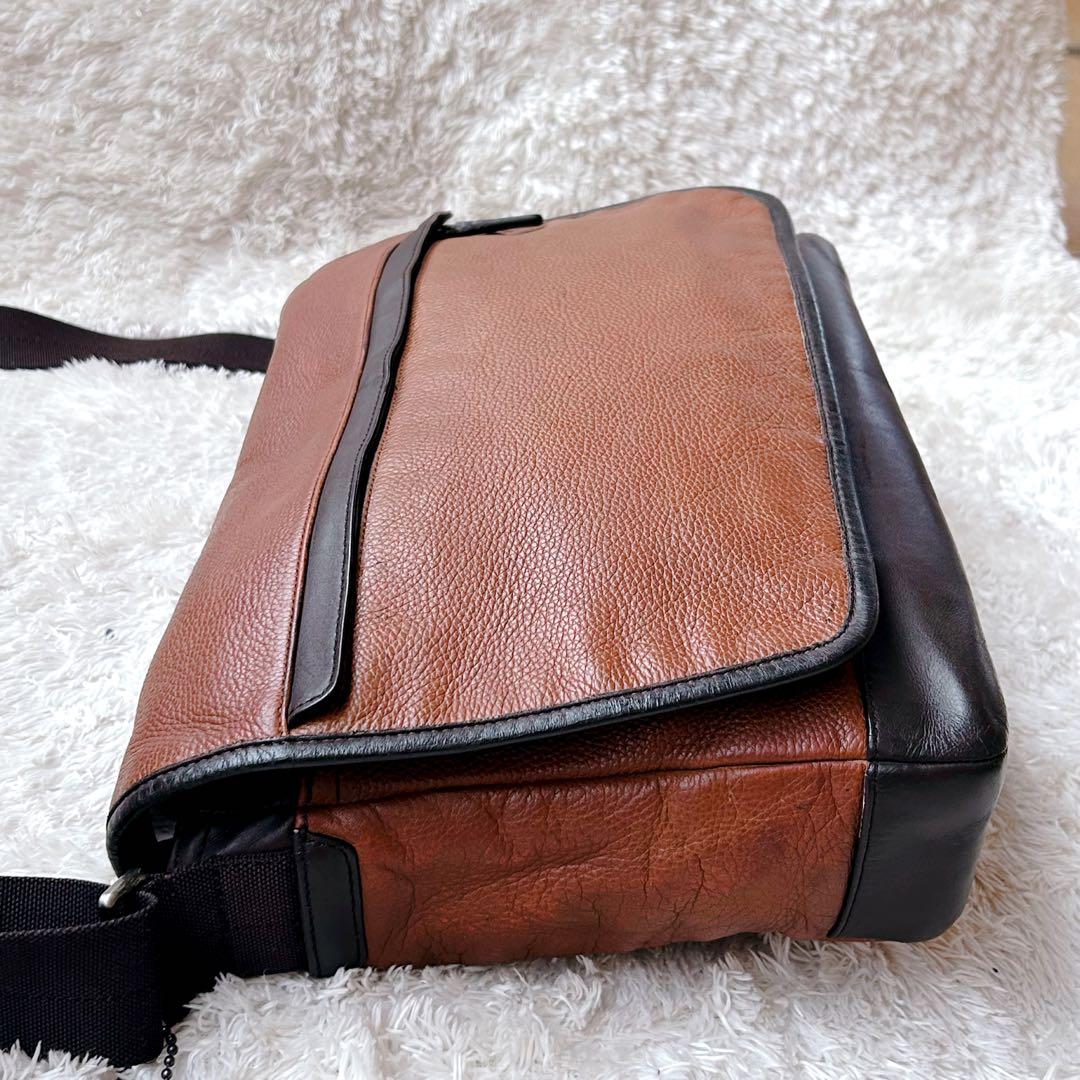 希少✨COACH コーチ ショルダーバッグ レザー ブラウン 70924 A4