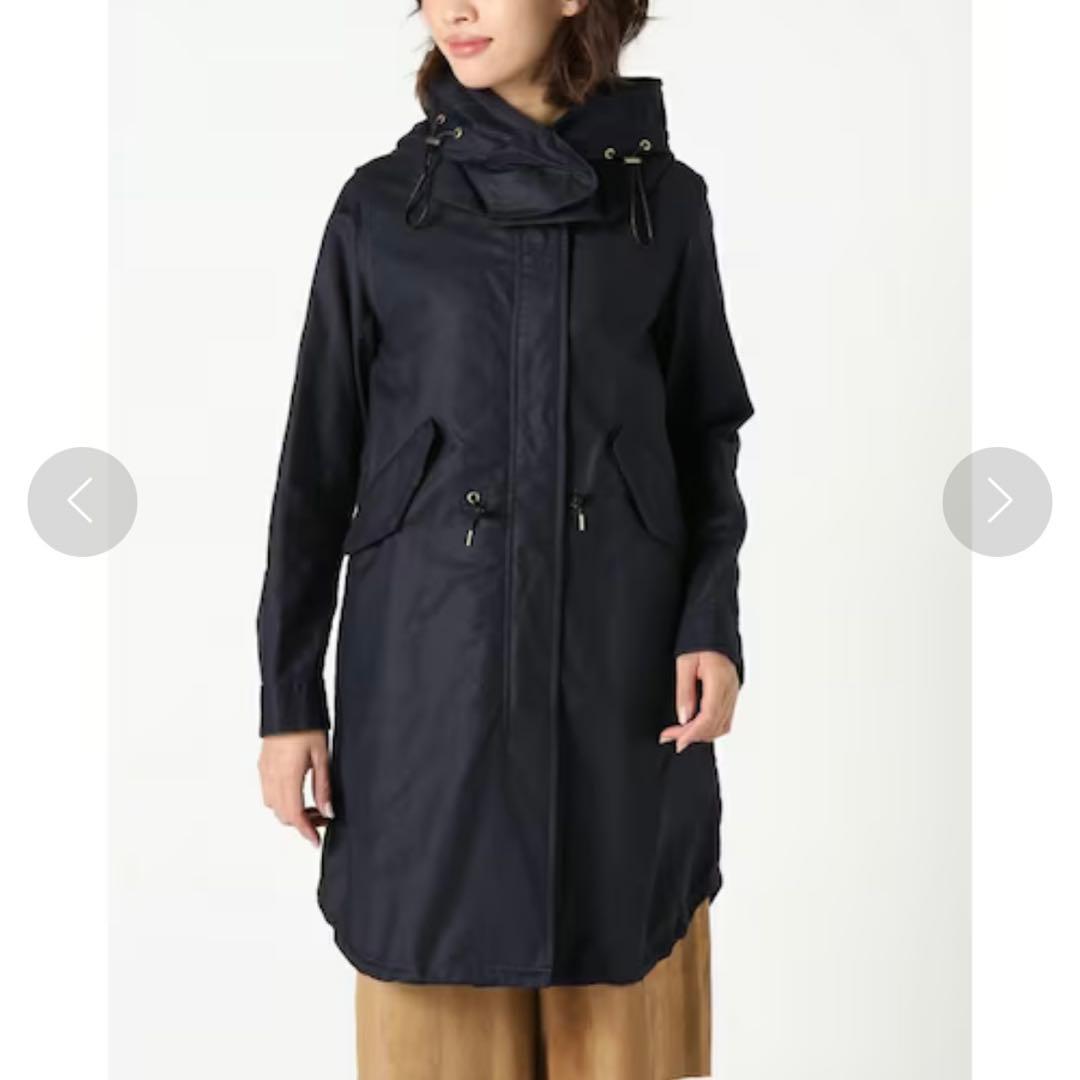 イエナ IENA C/TN テールモッズコート マウンテンパーカー ネイビー