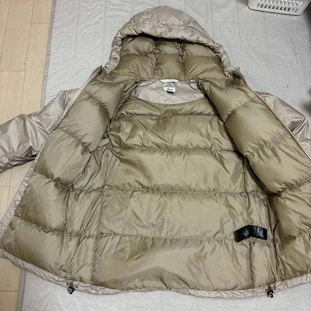 NANGA フード付きダウンジャケット ベージュ JPN WM