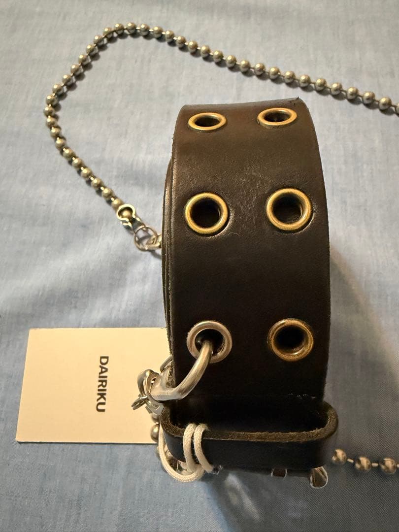 DAIRIKU 22aw スタッズレザーベルト ウォレットチェーン付き