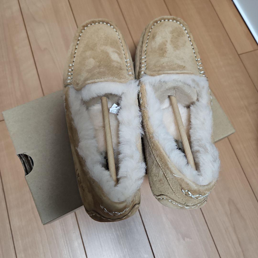 「新品未使用」UGG ムートン モカシン アンスレー 24cm CHESTNUT