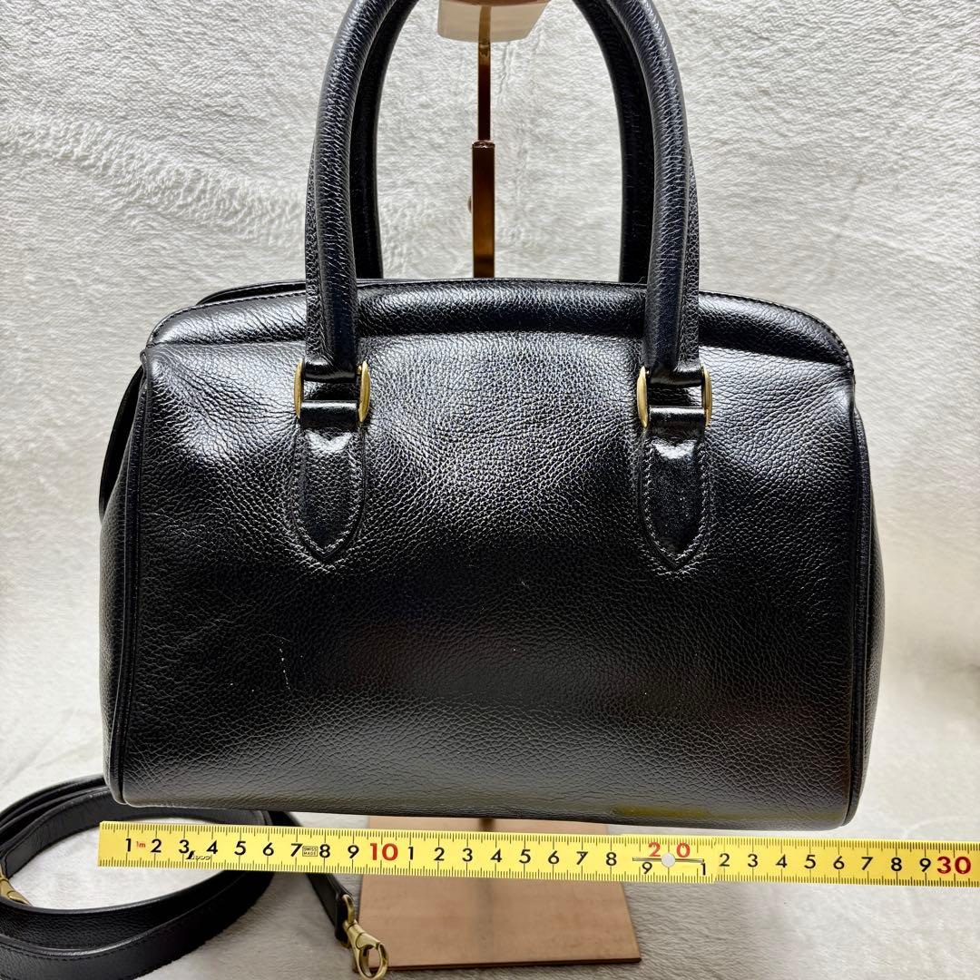 coach ミニボストン　レザー　バッグ　本革　ブラック　２WAY　4410