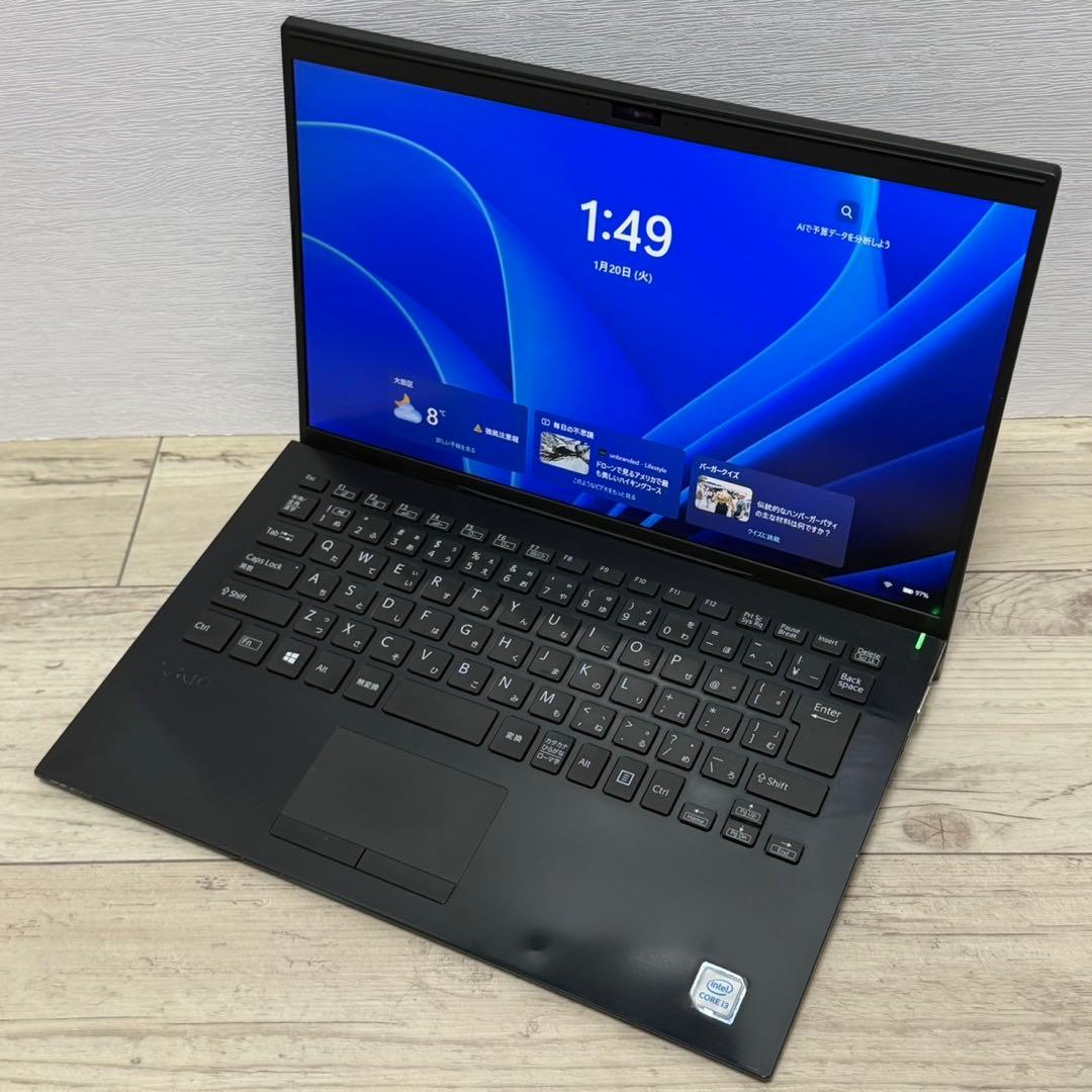 軽量 薄型 SSD VAIO Por PK Win11 初期設定済 ノートパソコ