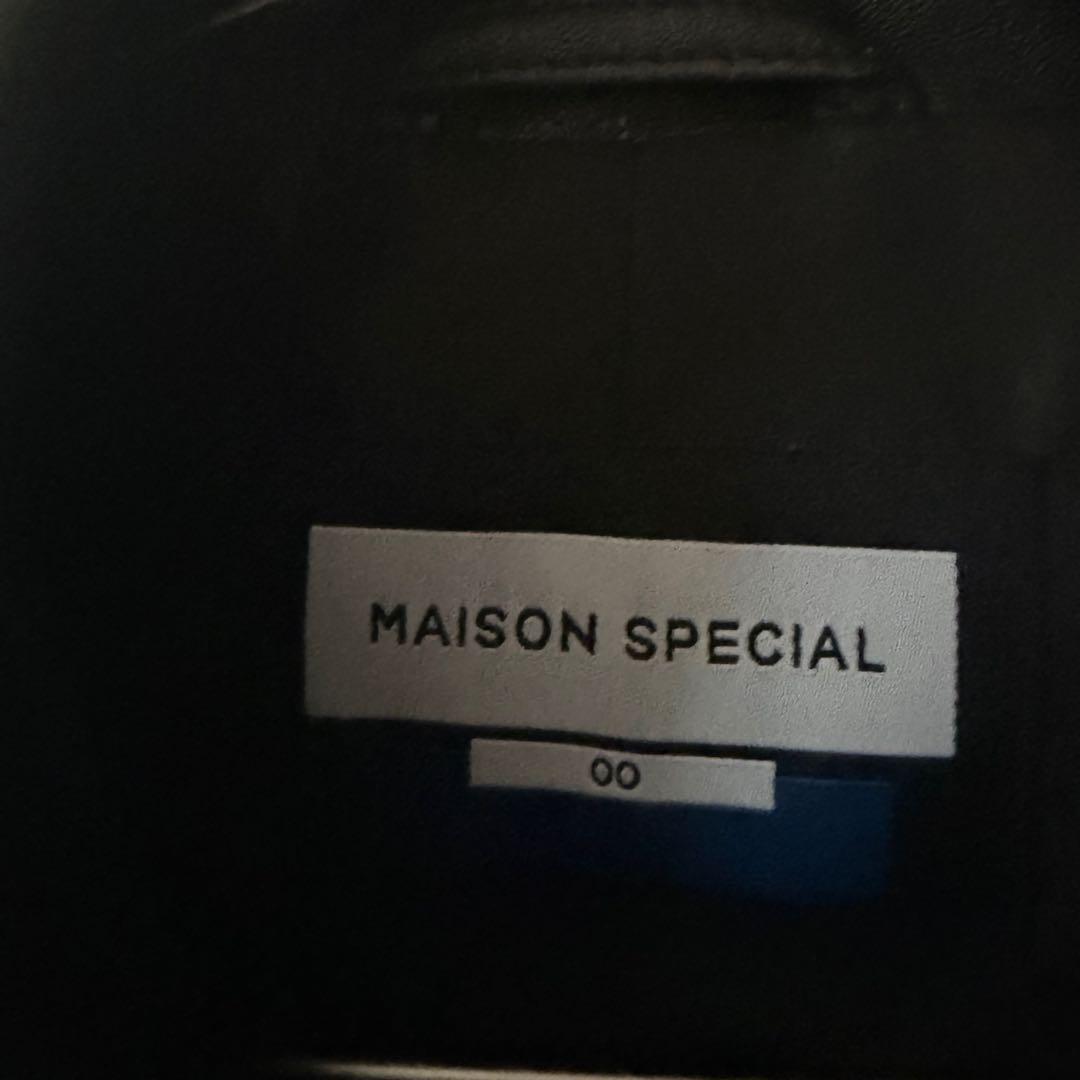 MAISONSPECIAL シープレザーシングルライダージャケット サイズ0