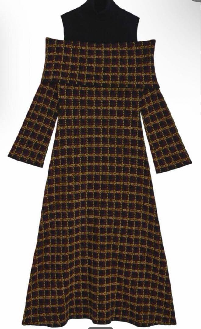 新品未使用タグ付KNITDRESS S AMERIOUNDOFFSHOULDER