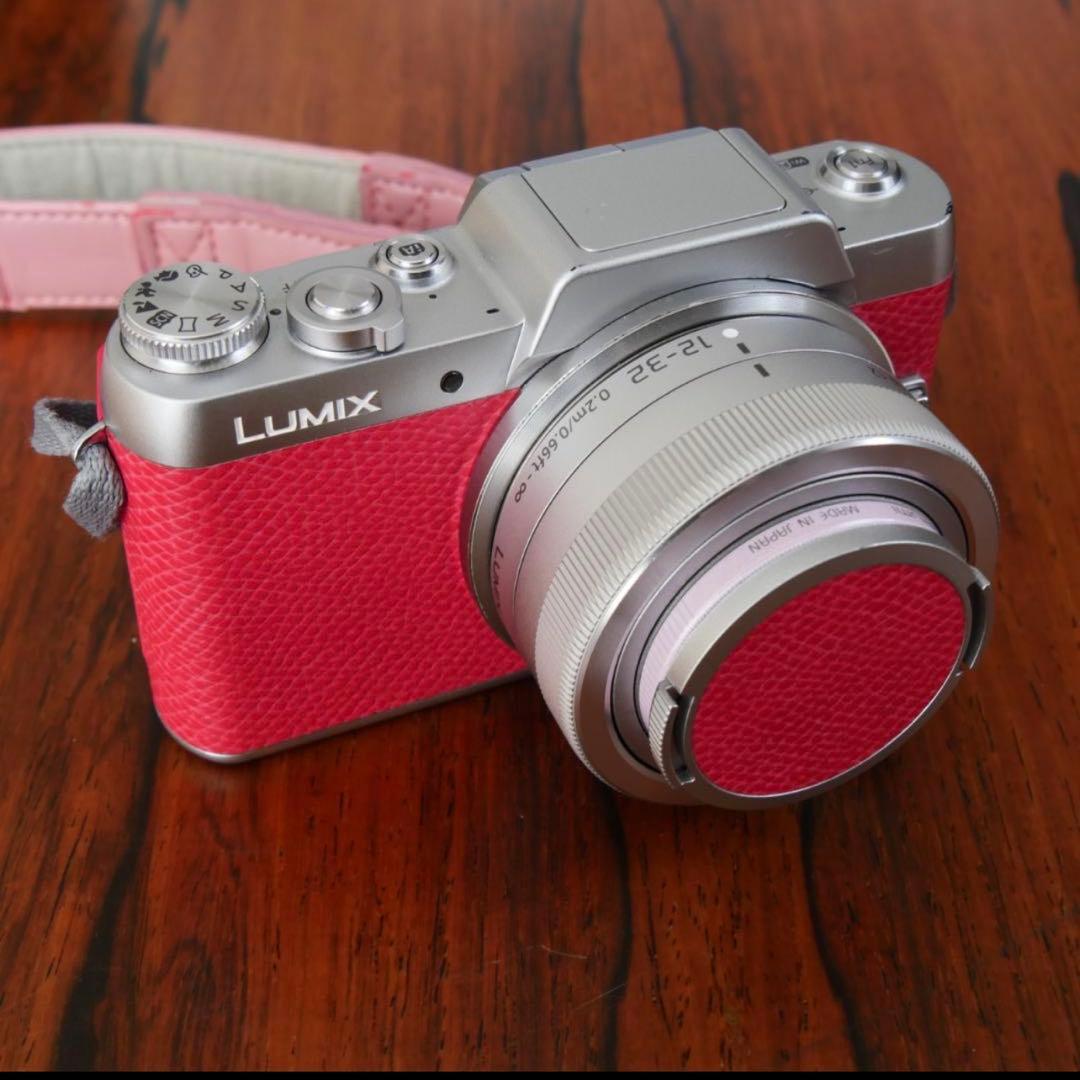 ショット数3748回 訳あり動作品 LUMIX DMC-GF7 ピンク レンズ付