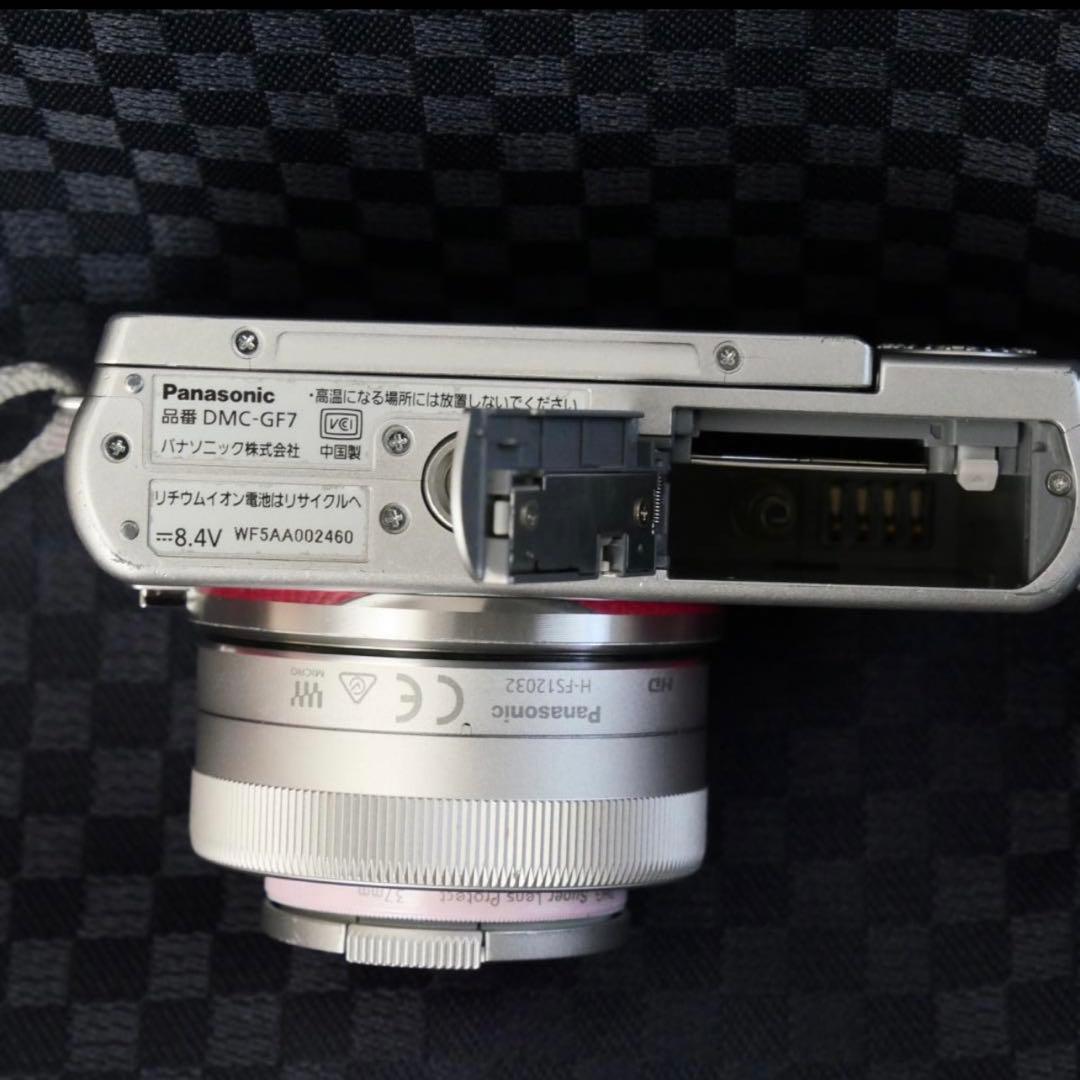 ショット数3748回 訳あり動作品 LUMIX DMC-GF7 ピンク レンズ付
