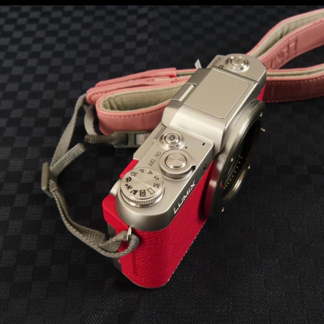 ショット数3748回 訳あり動作品 LUMIX DMC-GF7 ピンク レンズ付