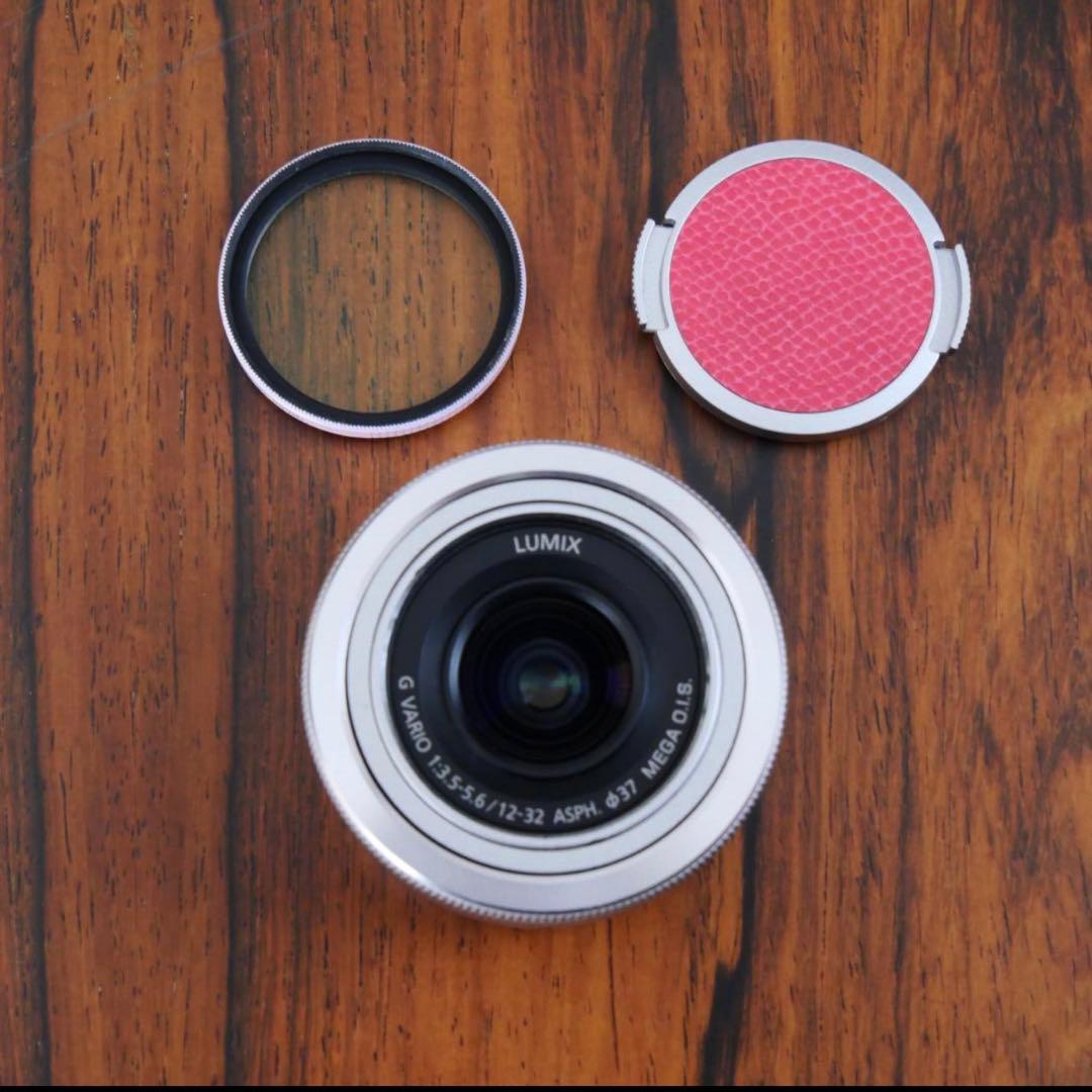 ショット数3748回 訳あり動作品 LUMIX DMC-GF7 ピンク レンズ付