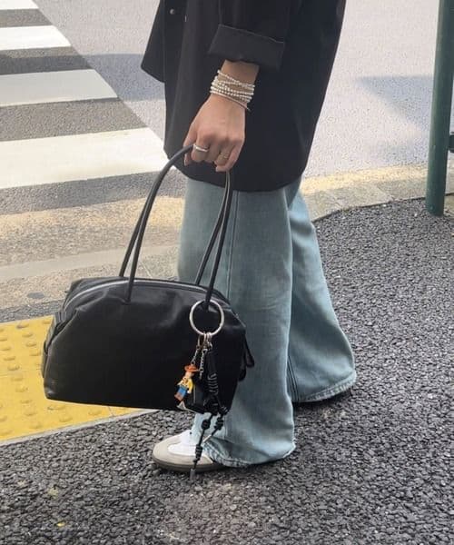 ear PAPILLONNER　ロングハンドルボストンバッグ