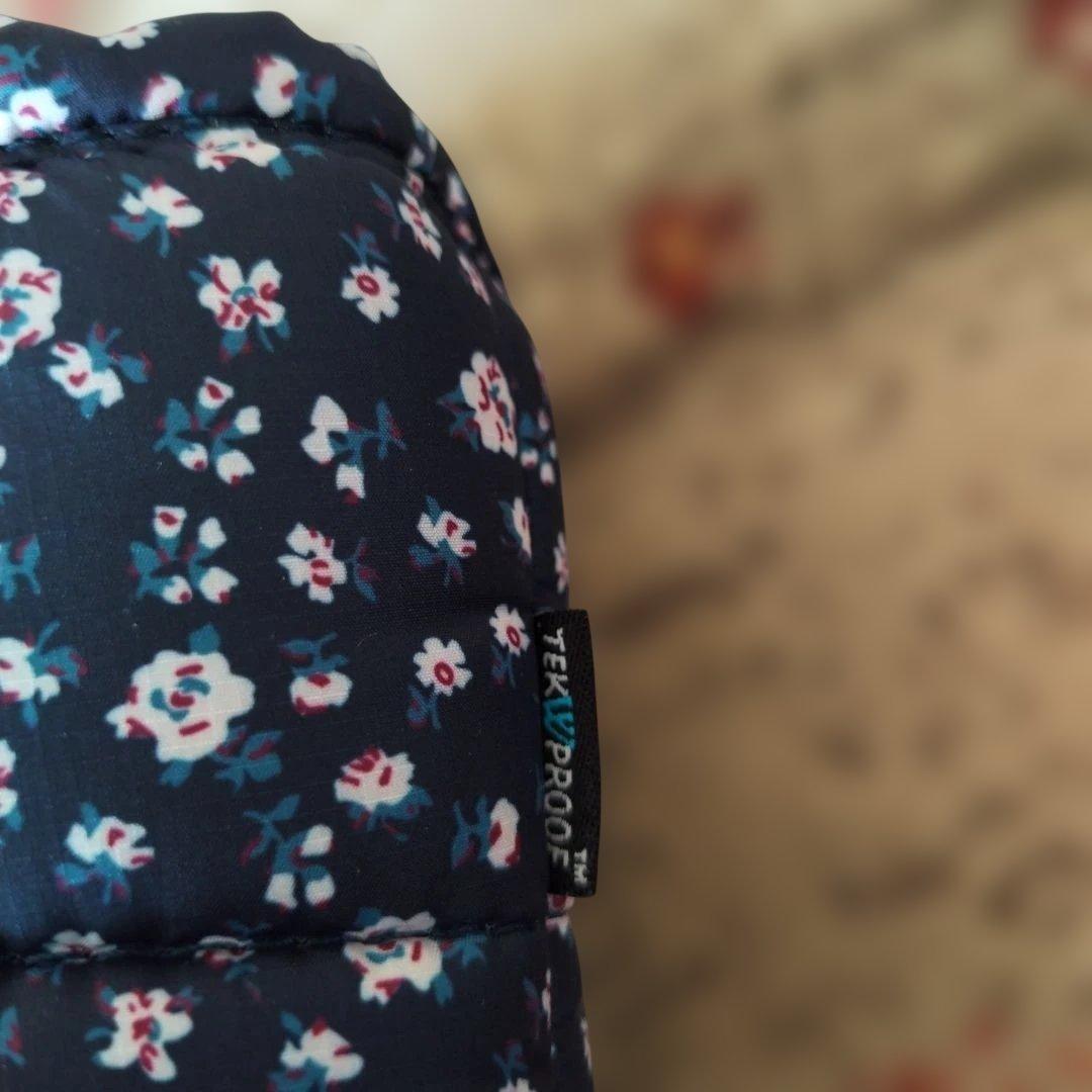 ノースフェイス ダウンブーツ 25㎝ 花柄ネイビー