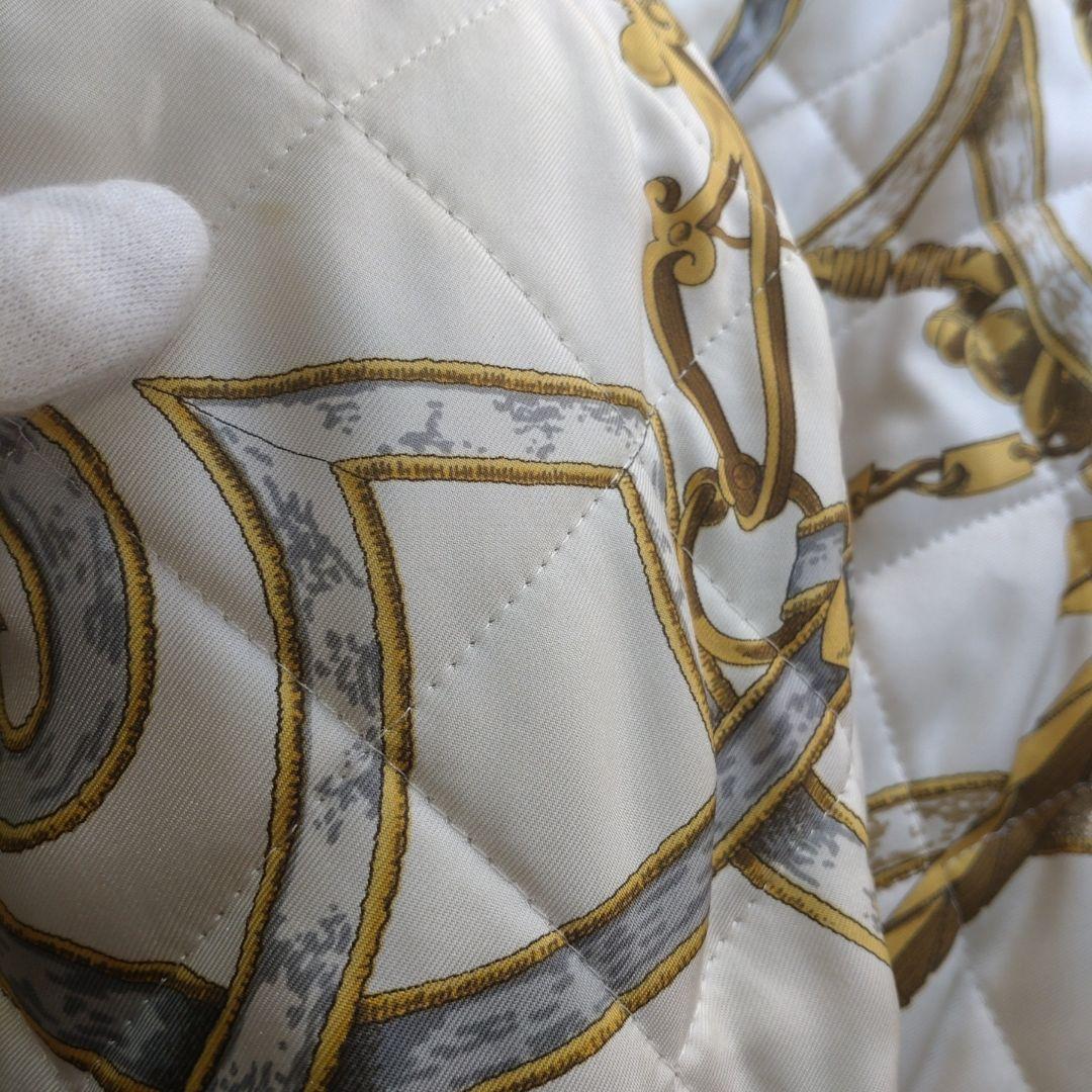 K*a様 HERMES リバーシブル ブルゾン シルク 中綿入り　48