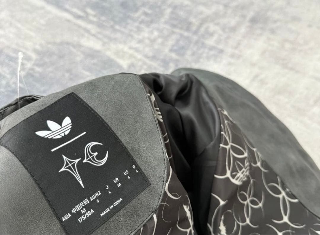 ジャケット・アウター ADIDAS X THUG CLUB TEAM LEATHER JACKET