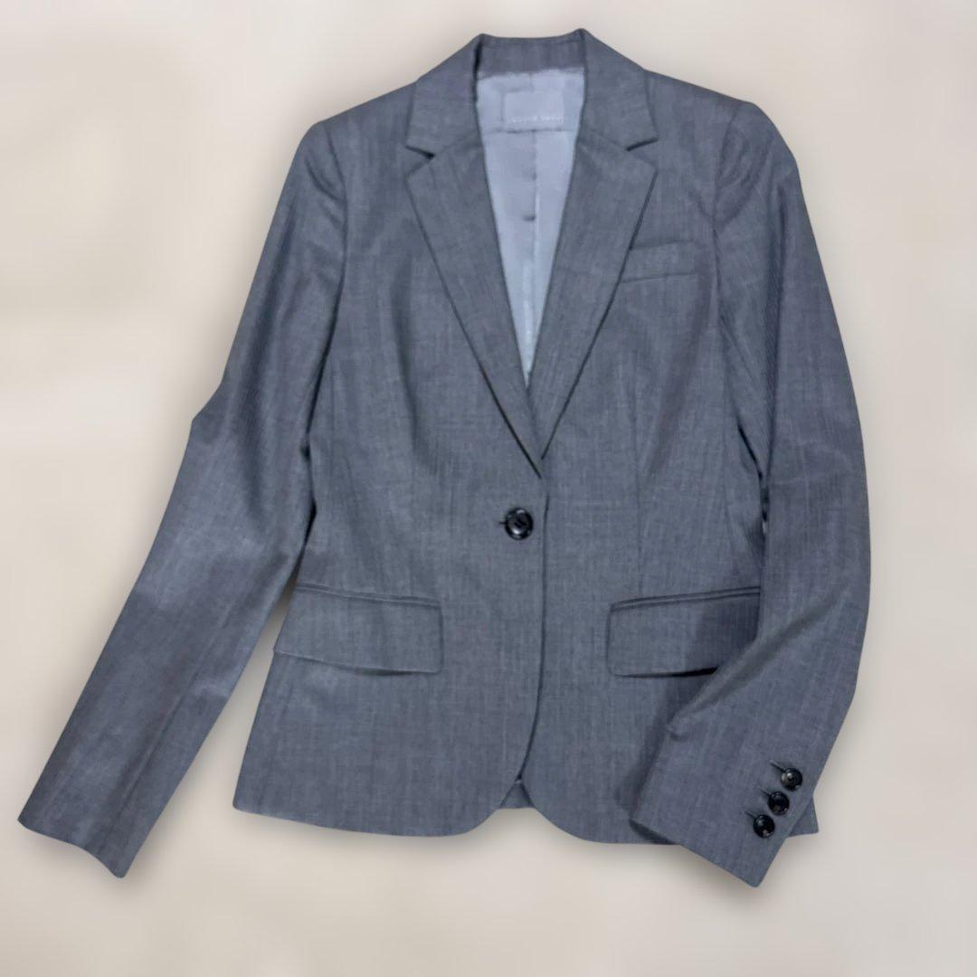 【美品】セオリーリュクス パンツスーツ セットアップ グレー フレア　38