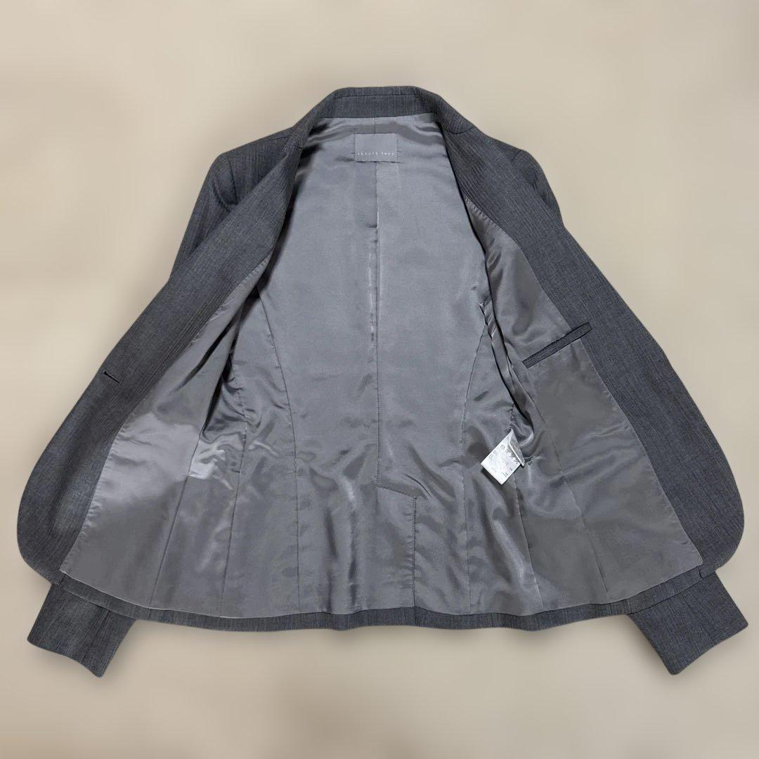 【美品】セオリーリュクス パンツスーツ セットアップ グレー フレア　38