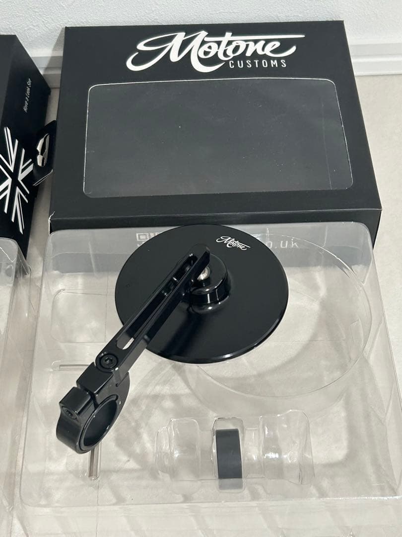 モートーン製　バーエンドミラー & バーエンド （　カフェカスタムに　）