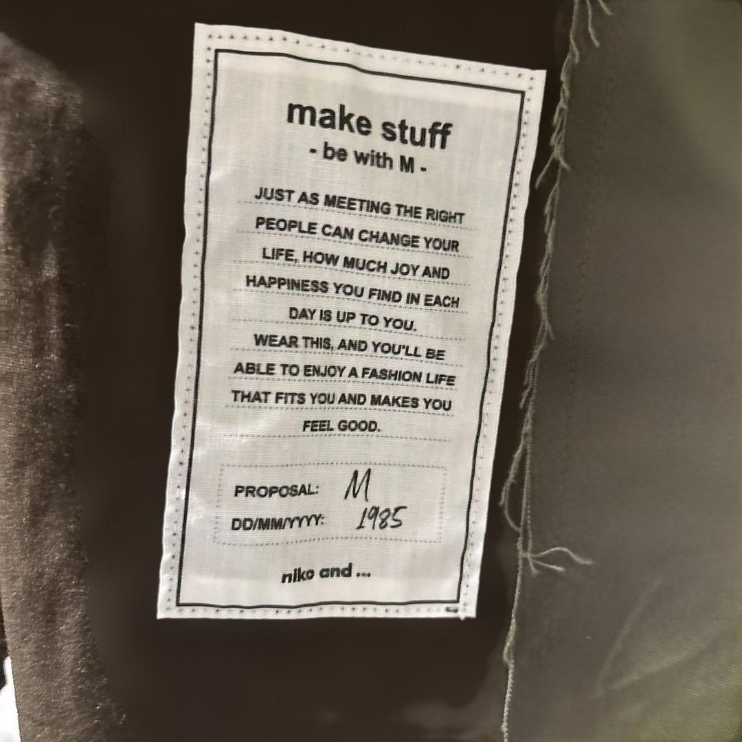 ニコアンド[be with M] Misayoミリリメイクジャケット　カーキ