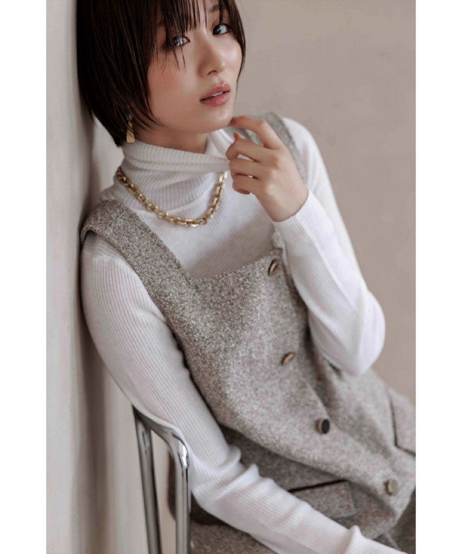 スクエアネックミニジャンスカ ワンピース アプワイザー・リッシェ