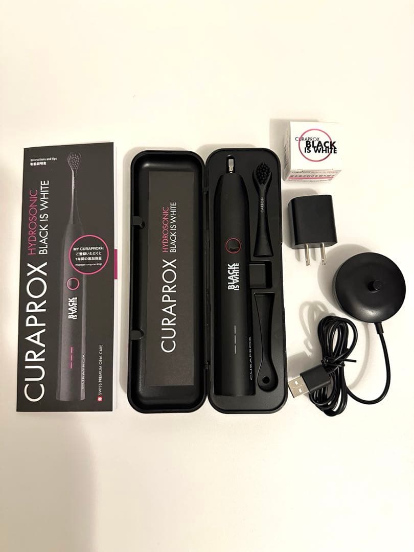 CURAPROX（クラプロックス）ブラックイズホワイト 音波電動歯ブラシ