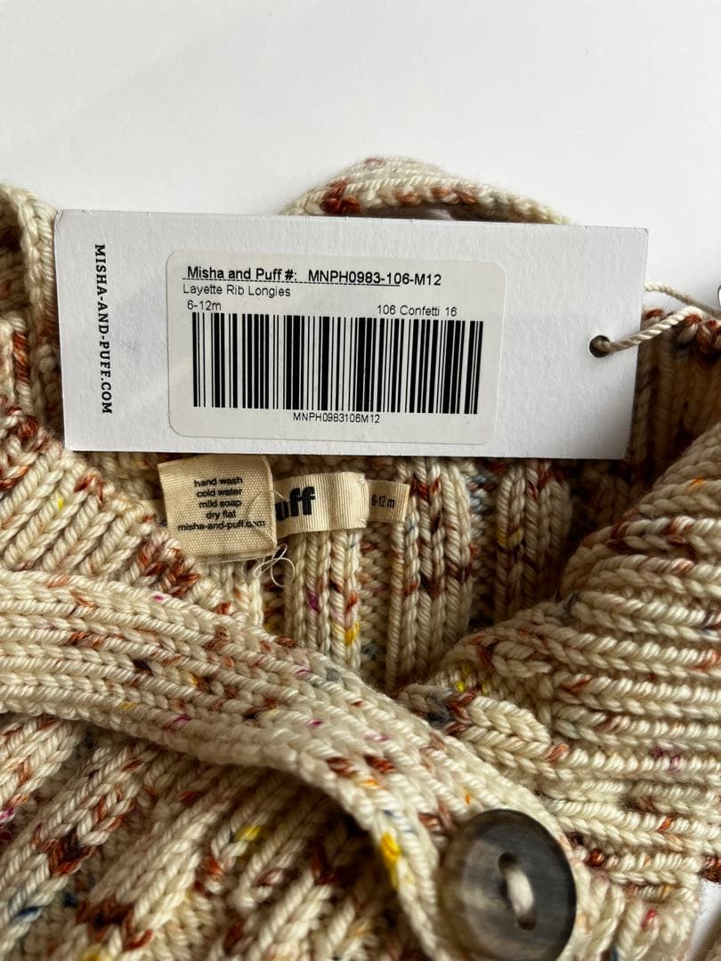 ボトムス misha and puff layette rib longies 6-12m