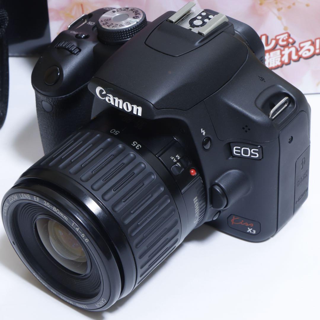 ★スマホに送れる一眼レフ★動画&高機能★ キャノン EOS Kiss X3セット