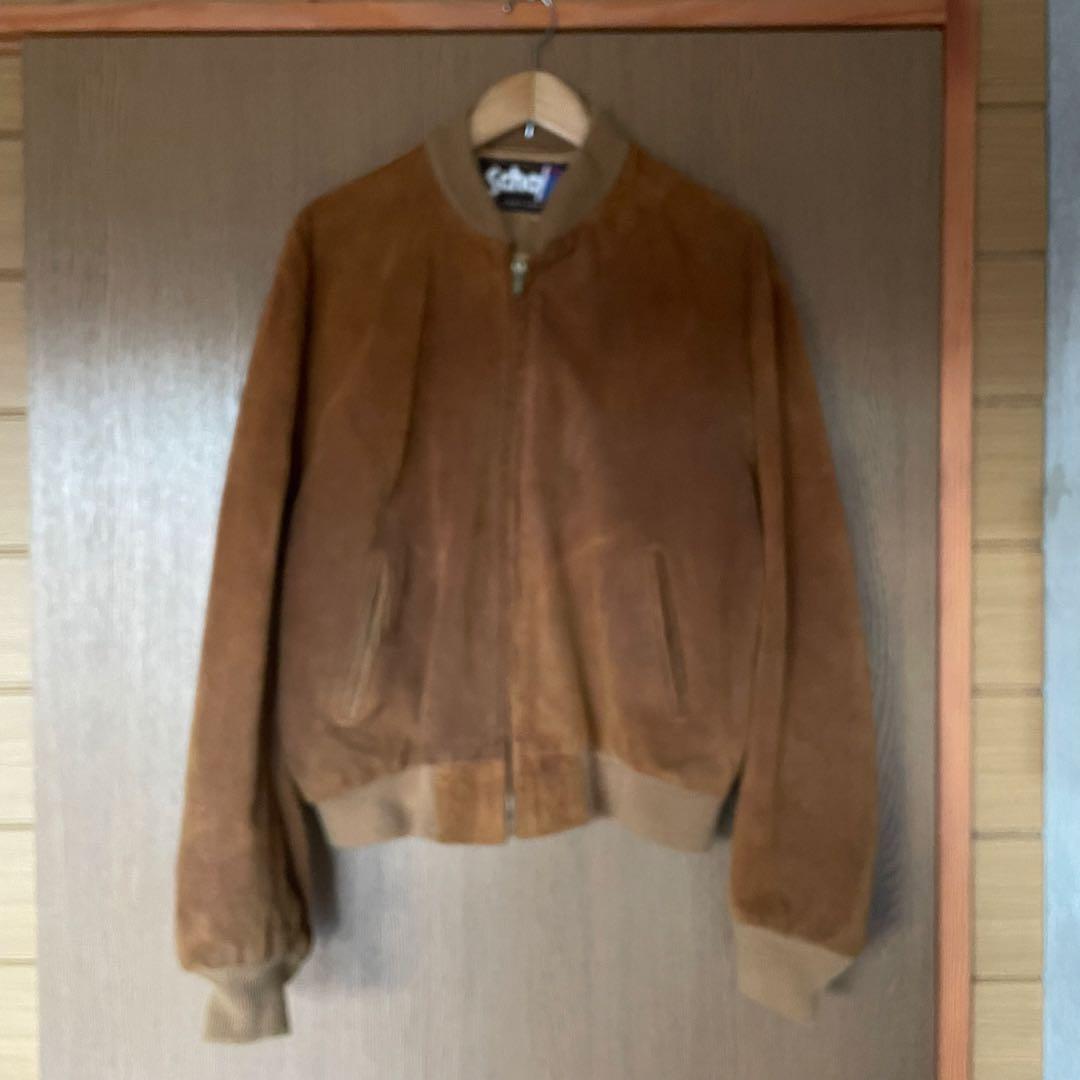 ユ*ケ様 Schott ブラウン スエード ジャケット サイズ44 米国製
