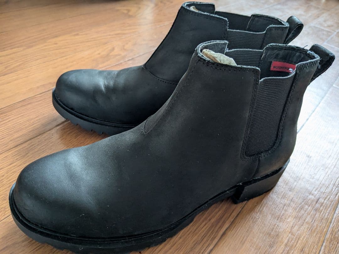 美品☆SOREL NL.4324 エミリーII　チェルシー25.0cm ブラック