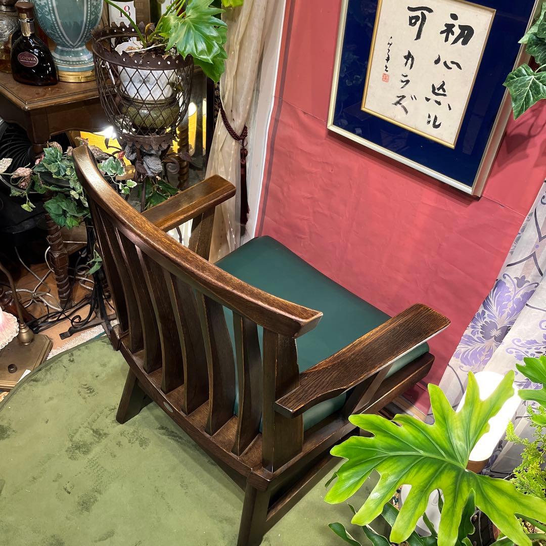 L２　飛騨　IBATA ヴィンテージ ローチェア　和風　チェア　肘付き