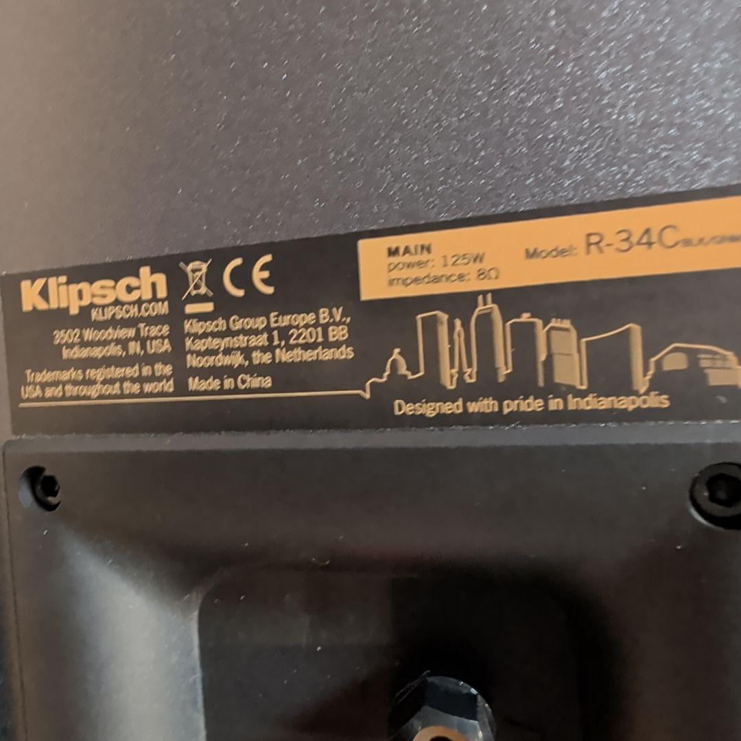 KLIPSCH R-34C センタースピーカー 動作確認済み