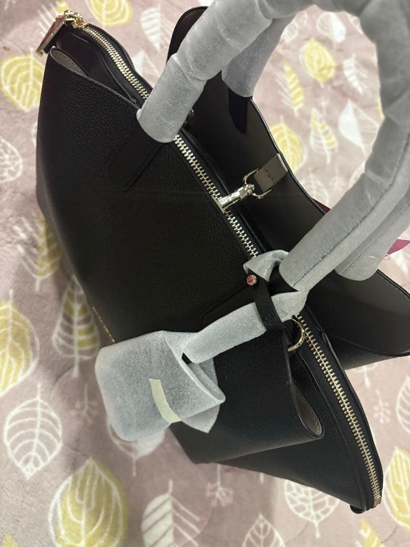 新品ケイトスペードkate spadeハンドバッグ2way本革ブラック特価★