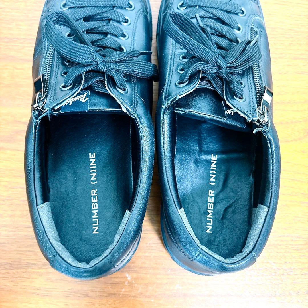 美品 NUMBER (N)INE ナンバーナイン レザー スニーカー 27cm