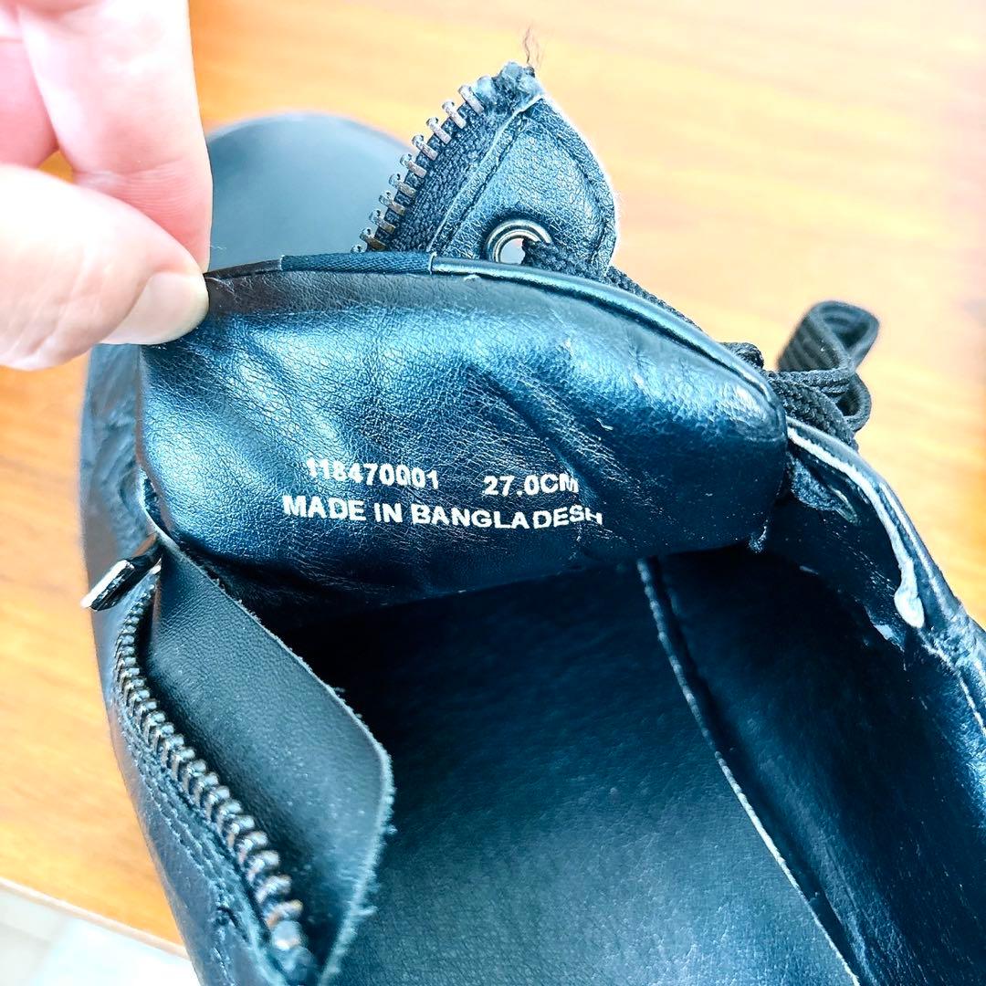 美品 NUMBER (N)INE ナンバーナイン レザー スニーカー 27cm