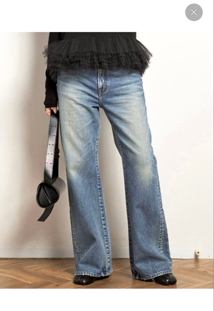 AP STUDIO/NEEDBY/フレアデニム/25