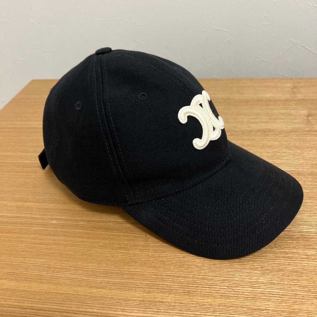 CELINE ベースボールキャップ ブラック