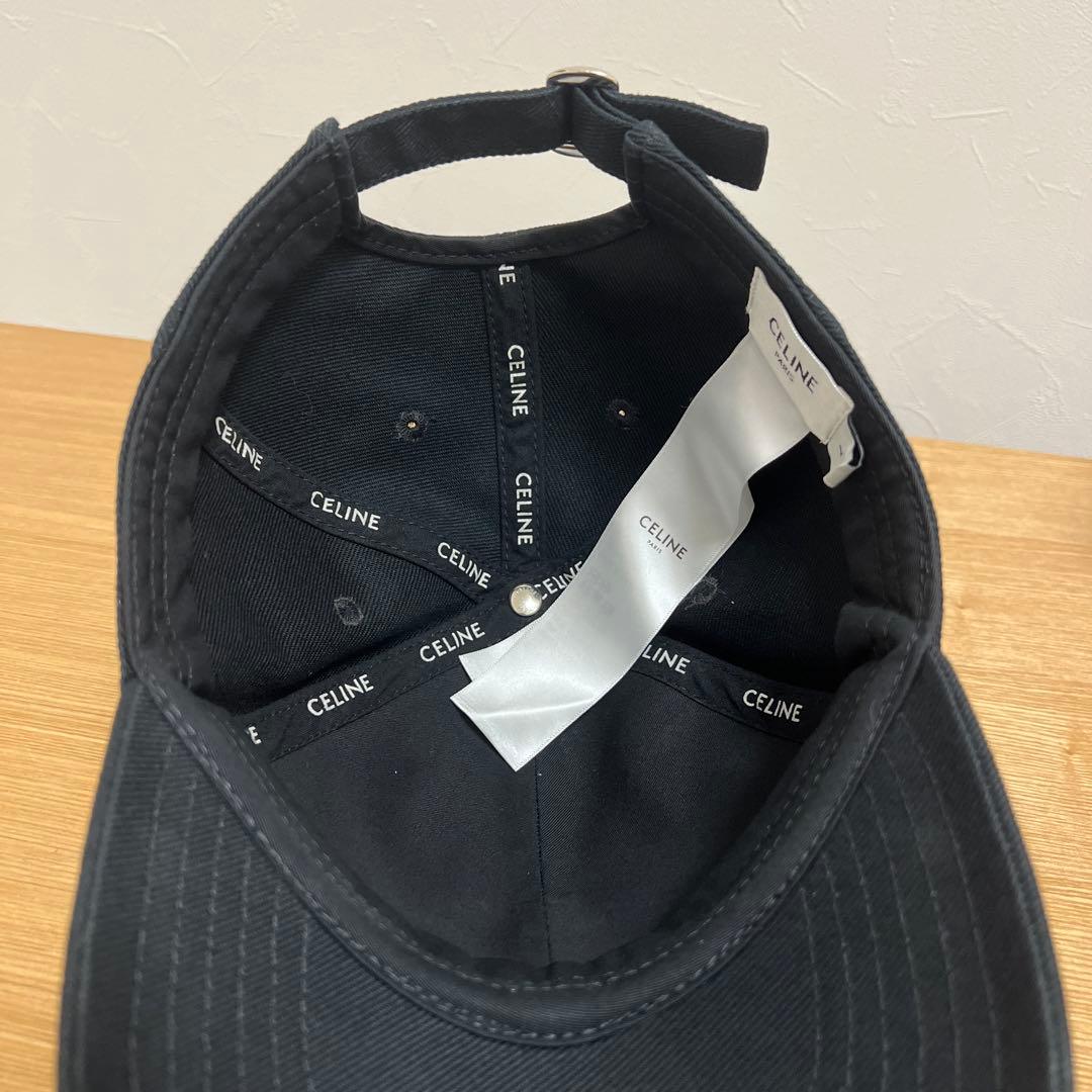 CELINE ベースボールキャップ ブラック