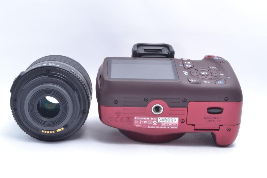 極美品✨Canon Kiss X50✨標準レンズ✨初期不良保証✨希少レッドカラー