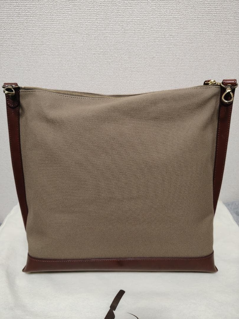 土屋鞄 キャンバス 2way ショルダーバッグ カーキ
