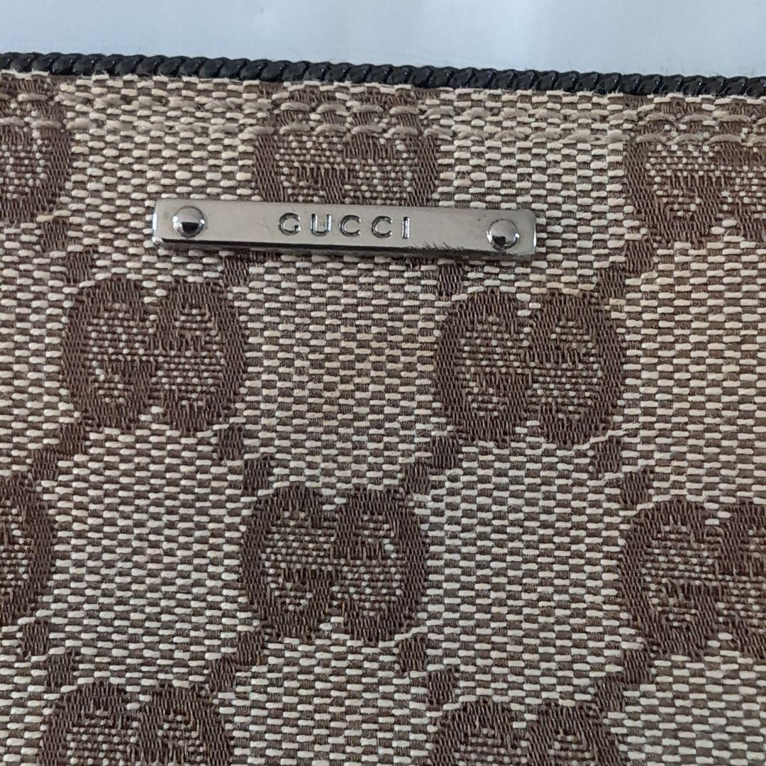 ✨GUCCI ✨GGパターンアクセサリーポーチ ベージュ/ブラウン