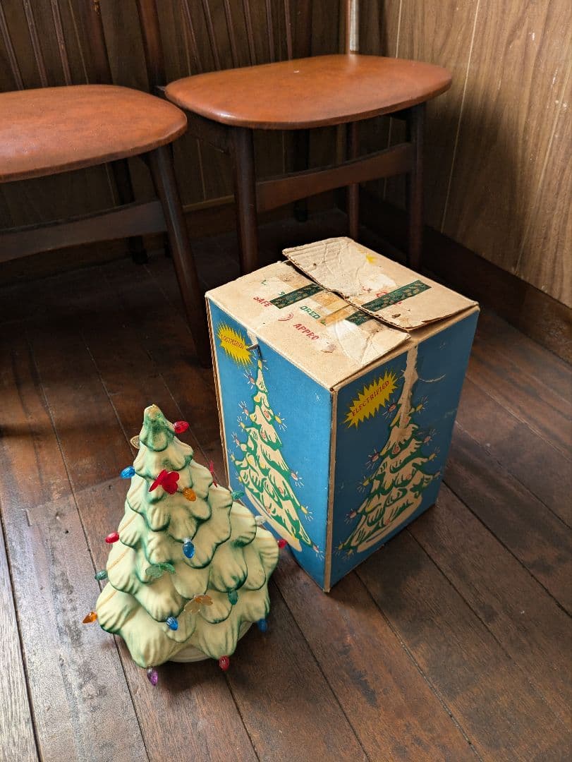 クリスマスツリー　ヴィンテージ　アンティーク　60-70s　アメリカ製　元箱付き