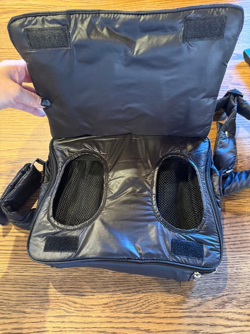 美品　calin カラン　キルティング　マザーズバッグ　マジックテープ