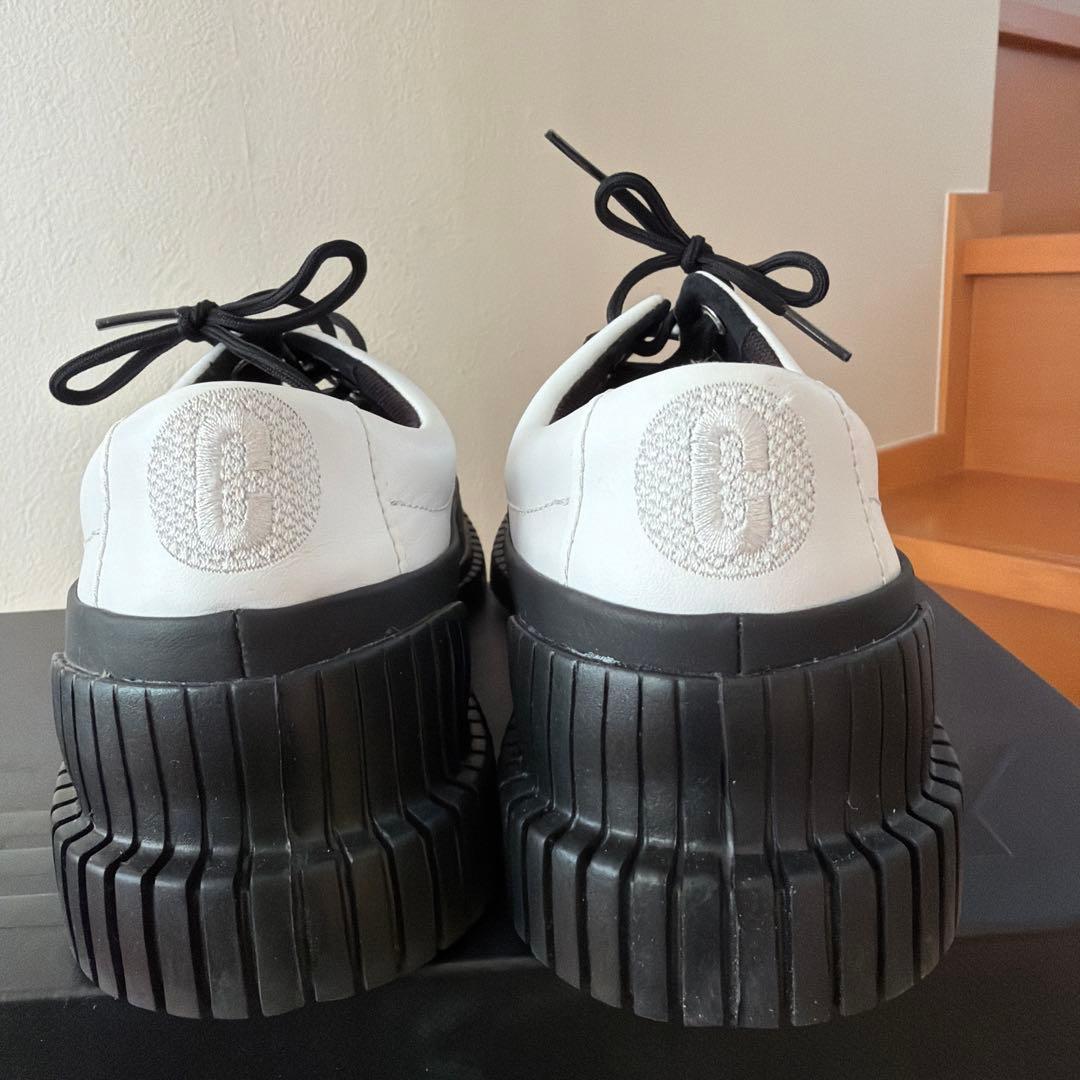 CAMPERホワイト/ブラック 厚底スニーカー